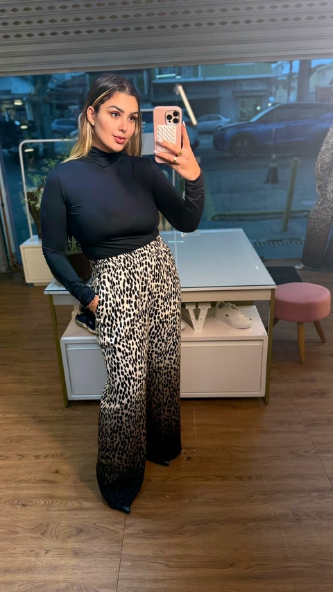 BLUSA LANÇA PERFUME GOLA ALTA MANGA LONGA SEM COSTURA - comprar online