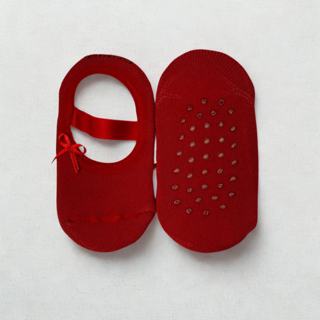 7039 MEIA PUKET SAPATILHA BONECA BABY LISA VERMELHO 19 A 22