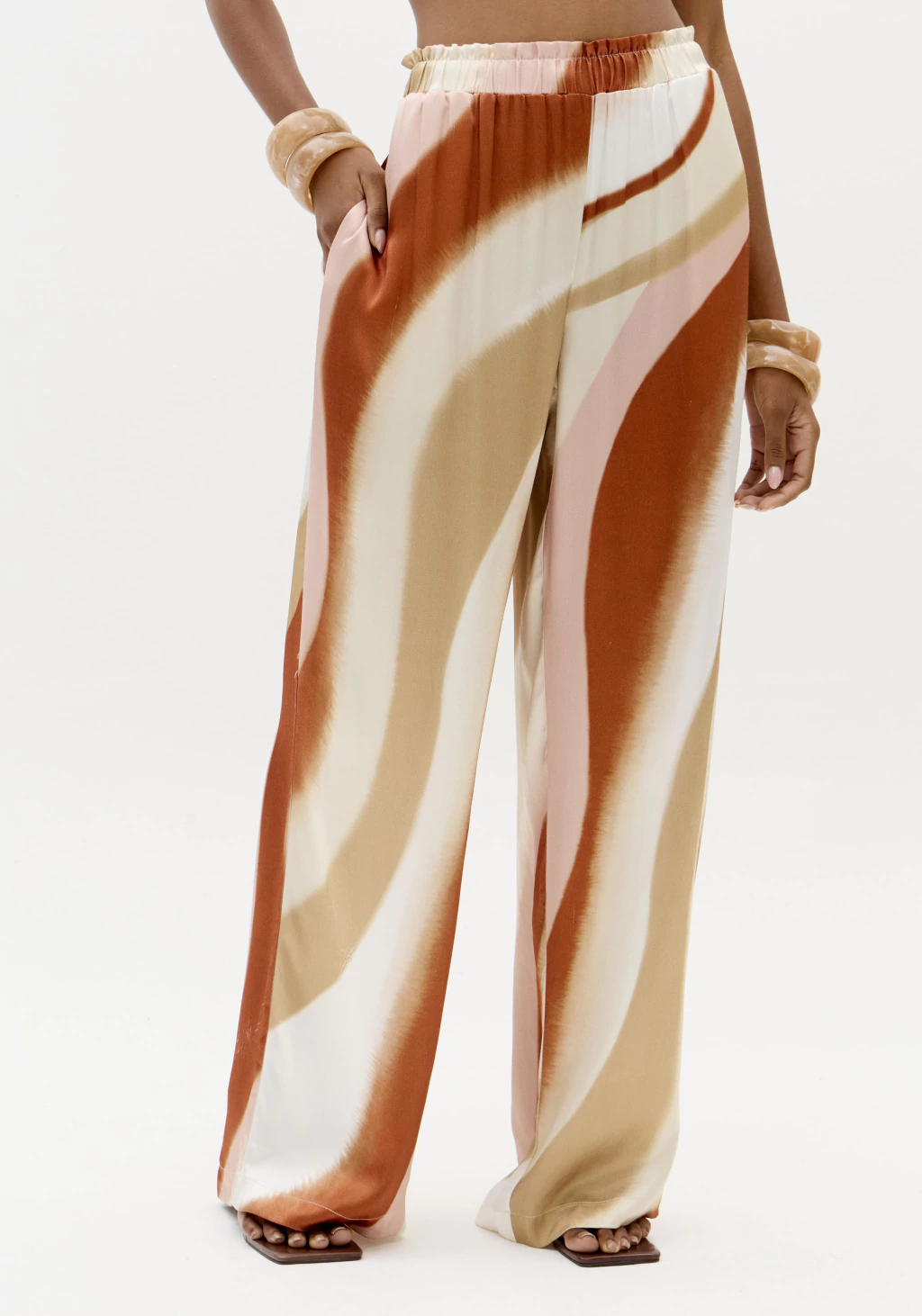 CALÇA LANÇA PERFUME WIDE LEG ESTAMPADA