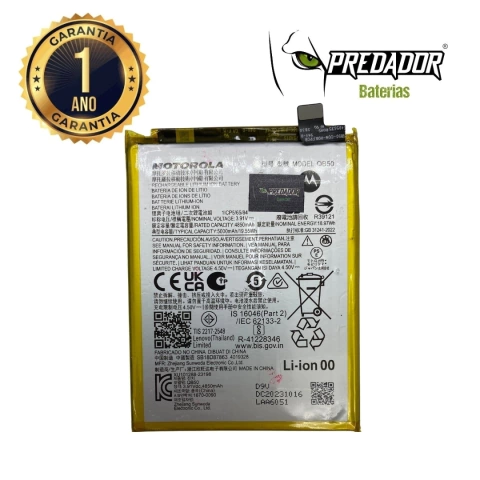 BATERIA MOTO G84 ORIGINAL RETIRADA PREDADOR QB50