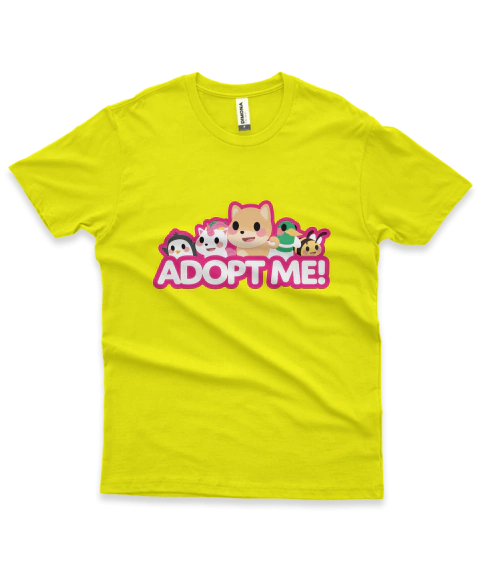 Camisa Infantil Adopt me Roblox - Amarela