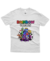 Camiseta Infantil Rainbow Friends - Branca