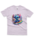 Camiseta Lilo Stitch Flowers Surf - Game Tee Kids