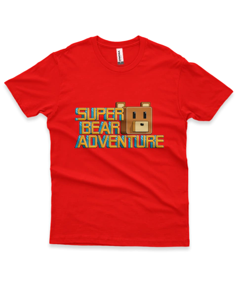 Camiseta Infantil Super Bear Adventure - Vermelha