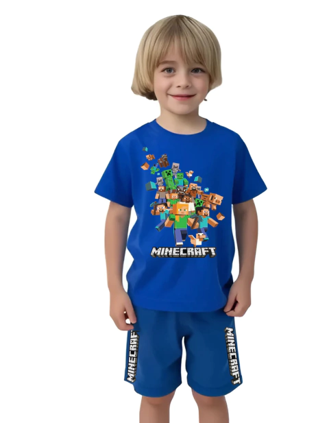 Conjunto camiseta e Bermuda Minecraft - comprar online