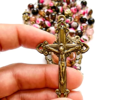 Terco Sagrados Corações - Pedra Natural Agata - loja online