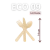 Kit Festa Eco (pratos e talheres) - Ecoeasy Embalagens sustentáveis