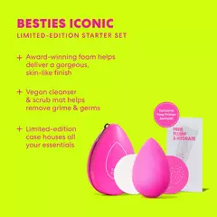 Besties Iconic Makeup Sponge and Cleanser Starter Set