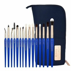 GOLDEN TRIANGLE EYES ONLY COMPLETE 15PC. BRUSH SET WITH POUCH