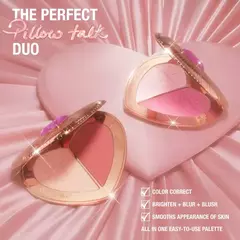 Pillow Talk Beauty Soulmates Airbrush Flawless Finish Brightening and Blush Powder Palette| PREVENTA - comprar en línea