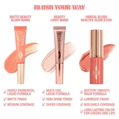 Imagen de Unreal Lip + Cheek Glow Blush Stick with Hyaluronic Acid