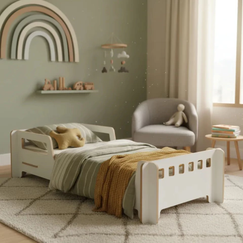 Cama Montessori 1,40 x 0,80 (blanca) - comprar online