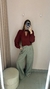 Calça risca de giz na internet