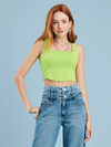Cropped Corset Tricot Verde Limão Authoria