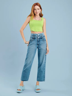 Cropped Corset Tricot Verde Limão Authoria - comprar online