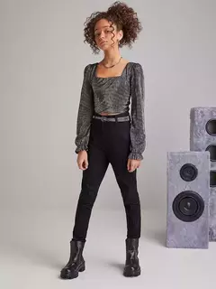 Blusa Grafite Com Brilho I Am Authoria - loja online