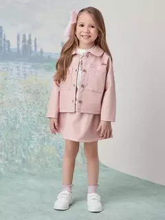 Jaqueta Fake Leather Rosa Animê - loja online
