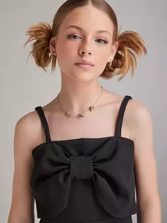 Vestido Preto Com Laço I Am Authoria na internet