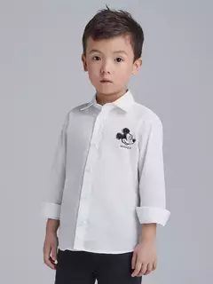 Camisa Branca do Mickey Mouse Youccie
