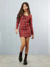 VESTIDO XADREZ VERM I AM AUTHORIA