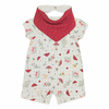 CONJUNTO MACACAO COM BABADOR BANDANA MINI & CO
