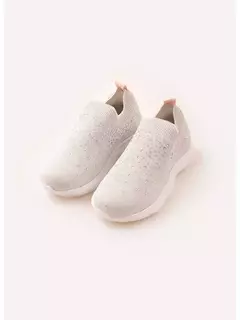 Tenis Knit Cristais Off White Pituchinhus
