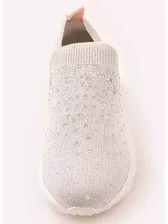 Tenis Knit Cristais Off White Pituchinhus - comprar online