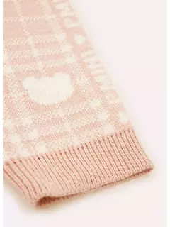 Conjunto Tricot Xadrez Rosa Dolce Pituchinhus