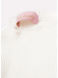 Blusa Básica Tricot Sem Costura Canelada Pituchinhus - Bolhinhas de Sabão