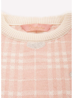 Blusa Tricot Xadrex Ursinha Cristal Pituchinhus - Bolhinhas de Sabão