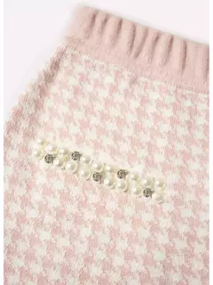 Saia Short Tricot Pied De Poule Pituchinhus na internet
