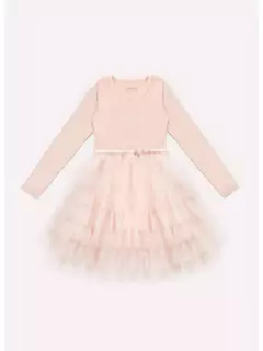 Vestido Ribana Babados Tule Com Cinto Pituchinhus - comprar online