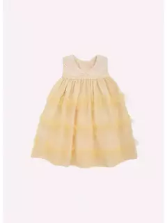 VESTIDO ALGODÃO SAIA TULE BABADOS COM CALCINHA PITUCHINHUS - comprar online