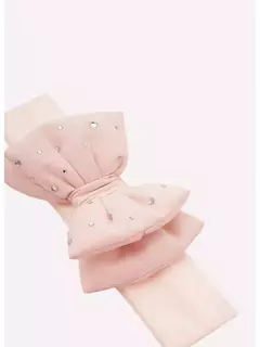 FAIXA LAÇO DUPLO PUFFER CRISTAIS PITUCHINHUS - Bolhinhas de Sabão