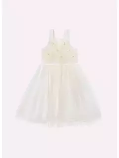 VESTIDO ALÇA MAXI FLORES TULE BORDADO PITUCHINHUS - comprar online