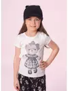 Blusa Ribana Ursinhas Cristais Off White - comprar online