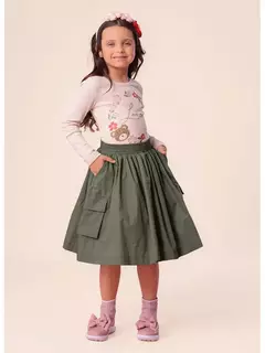 SAIA MIDI TRICOLINE VERDE EUCALYPTUS - Bolhinhas de Sabão