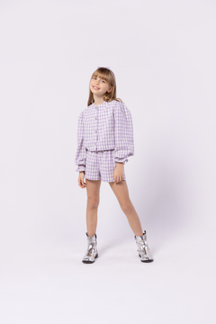 Conjunto Casaco e Short em Tweed Um Mais Um - comprar online