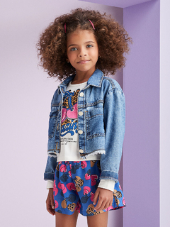 Jaqueta Jeans Com Strass Momi - comprar online