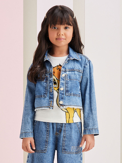 Jaqueta Jeans Com Strass Momi - Bolhinhas de Sabão