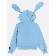 CASACO STITCH CAPUZ E ORELHAS AZUL DENIM - Bolhinhas de Sabão