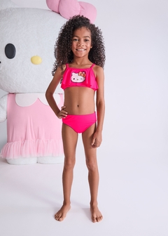 BIQUINI HELLO KITTY COM BABADO MOMI