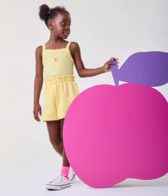 CONJUNTO REGATA AMARELO - Bolhinhas de Sabão