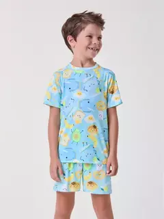 CONJUNTO PIJAMA INFANTIL - Bolhinhas de Sabão
