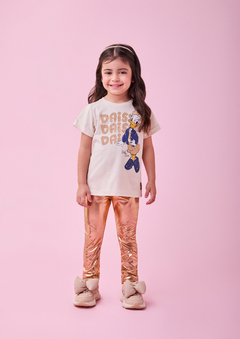 CONJUNTO DAISY BLUSA E LEGING DOURADA - comprar online