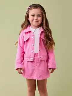 Jaqueta de Veludo Cotelê Rosa - comprar online