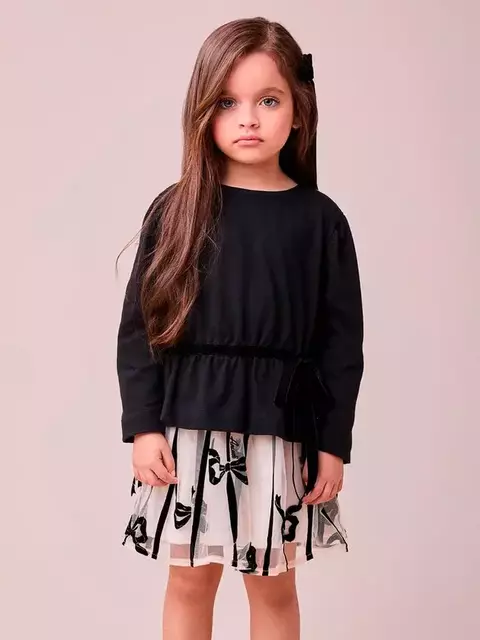 Conjunto de Tule com Laços de Veludo - comprar online