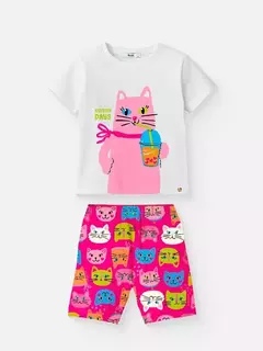 CONJUNTO ROSA DE GATINHOS - Bolhinhas de Sabão