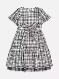 Vestido Xadrez Com Laço Momi - comprar online