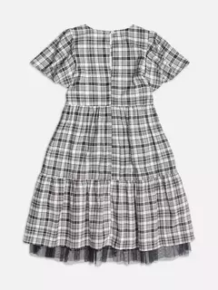 Vestido Xadrez Com Laço Momi - loja online